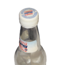 Canadian Glass Crystal Pepsi Bottle
