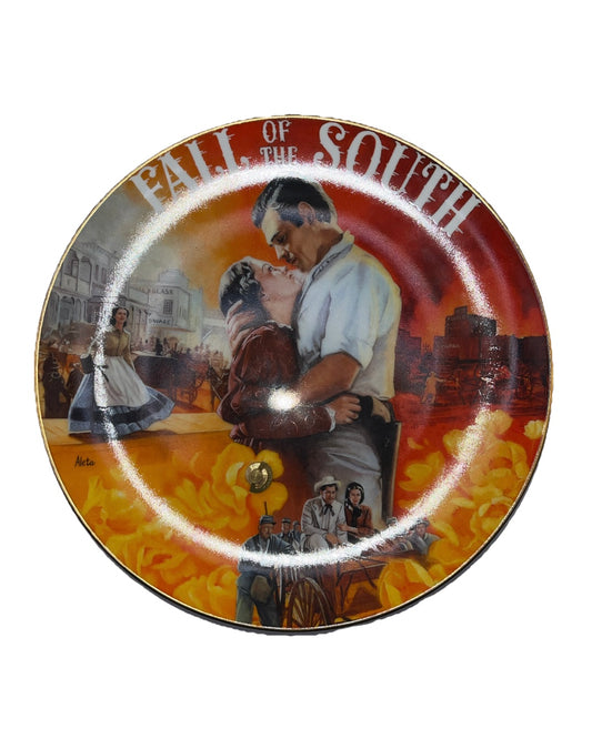Gone With The Wind Fall of The South Plate